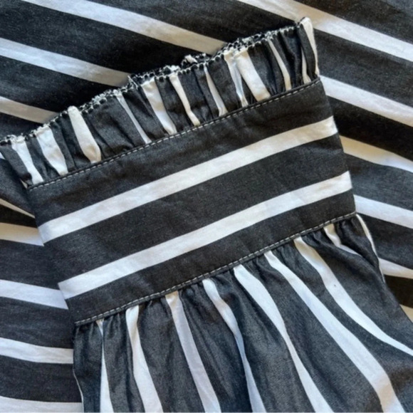 J.Crew off-the-shoulder Striped top with bow, SMALL - Picture 8 of 11